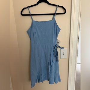 Altard State Blue Wrap Dress Size M NWT